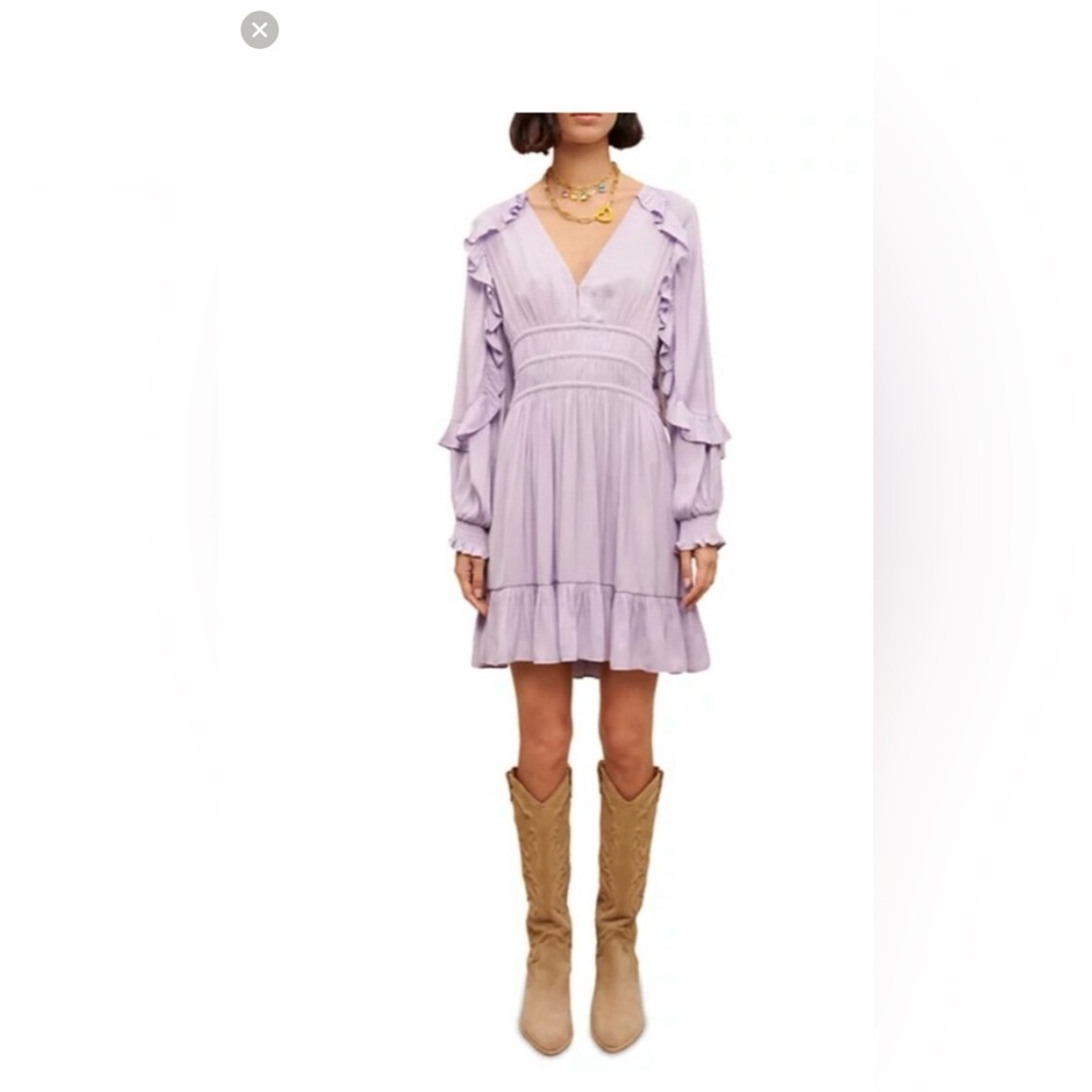 Ralya Ruffle Trim Dress